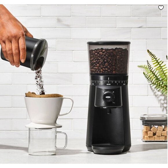 Coffee Grinder Adjustable Settings & 3/4 Lb Bean Capacity Black/Silver Electric - Picture 11 of 12